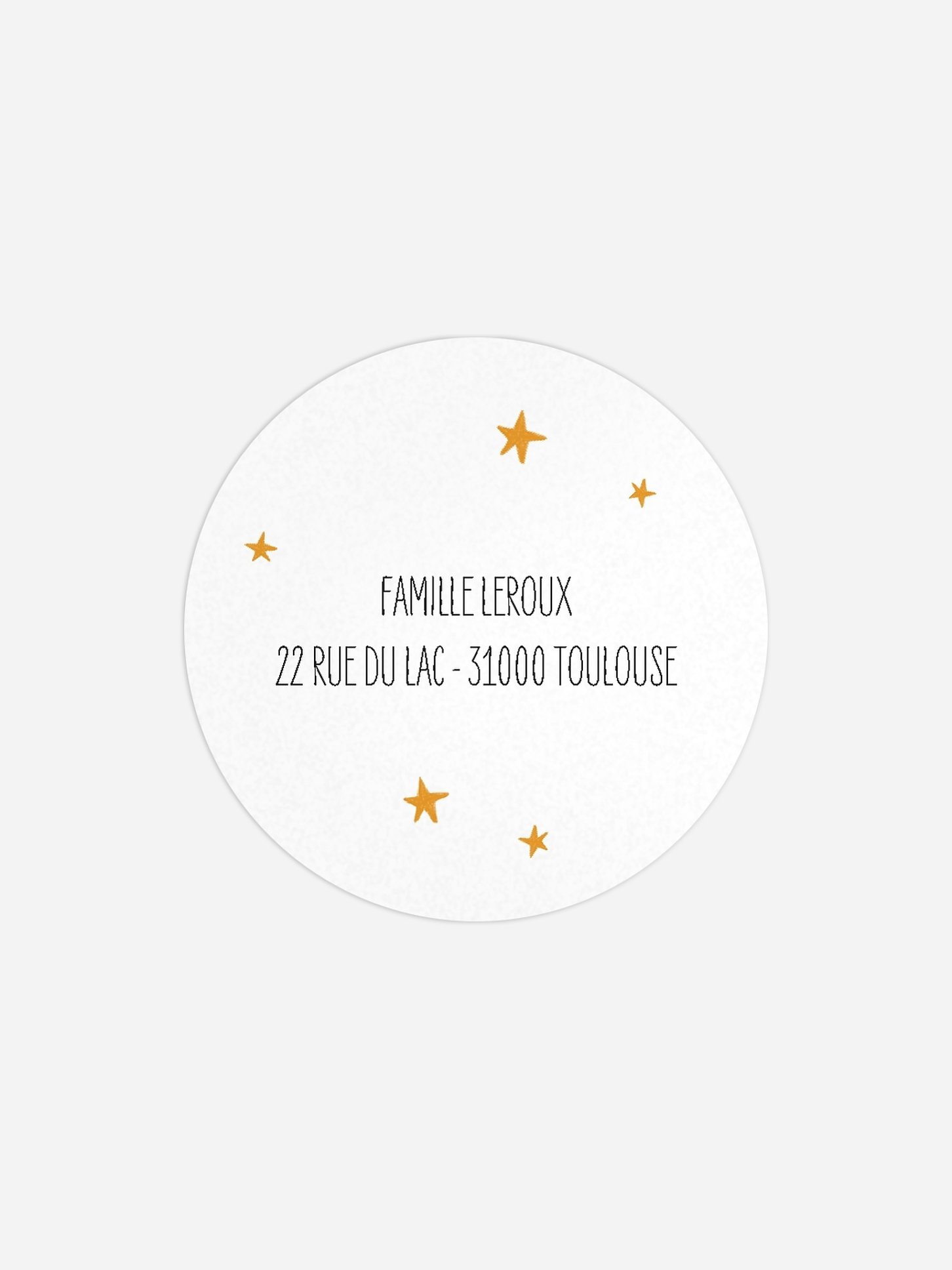 Étiquette expéditeur naissance Jolie berceuse