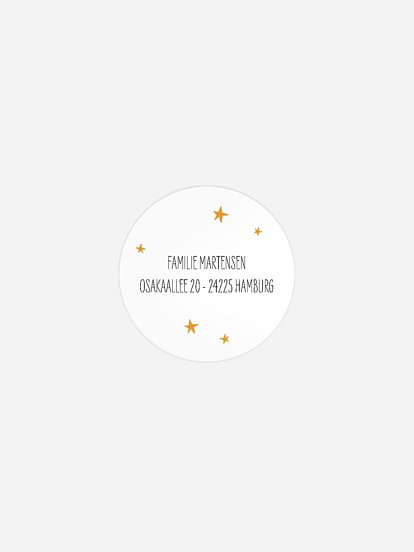 Absenderaufkleber Geburt Lovely Lullaby