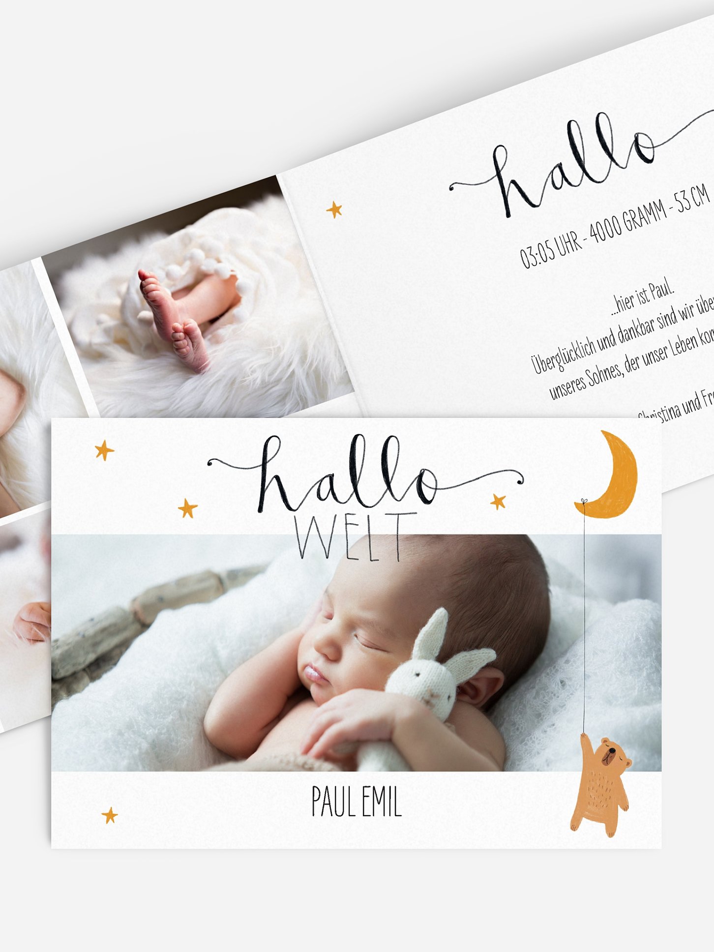 Geburtskarte Lovely Lullaby