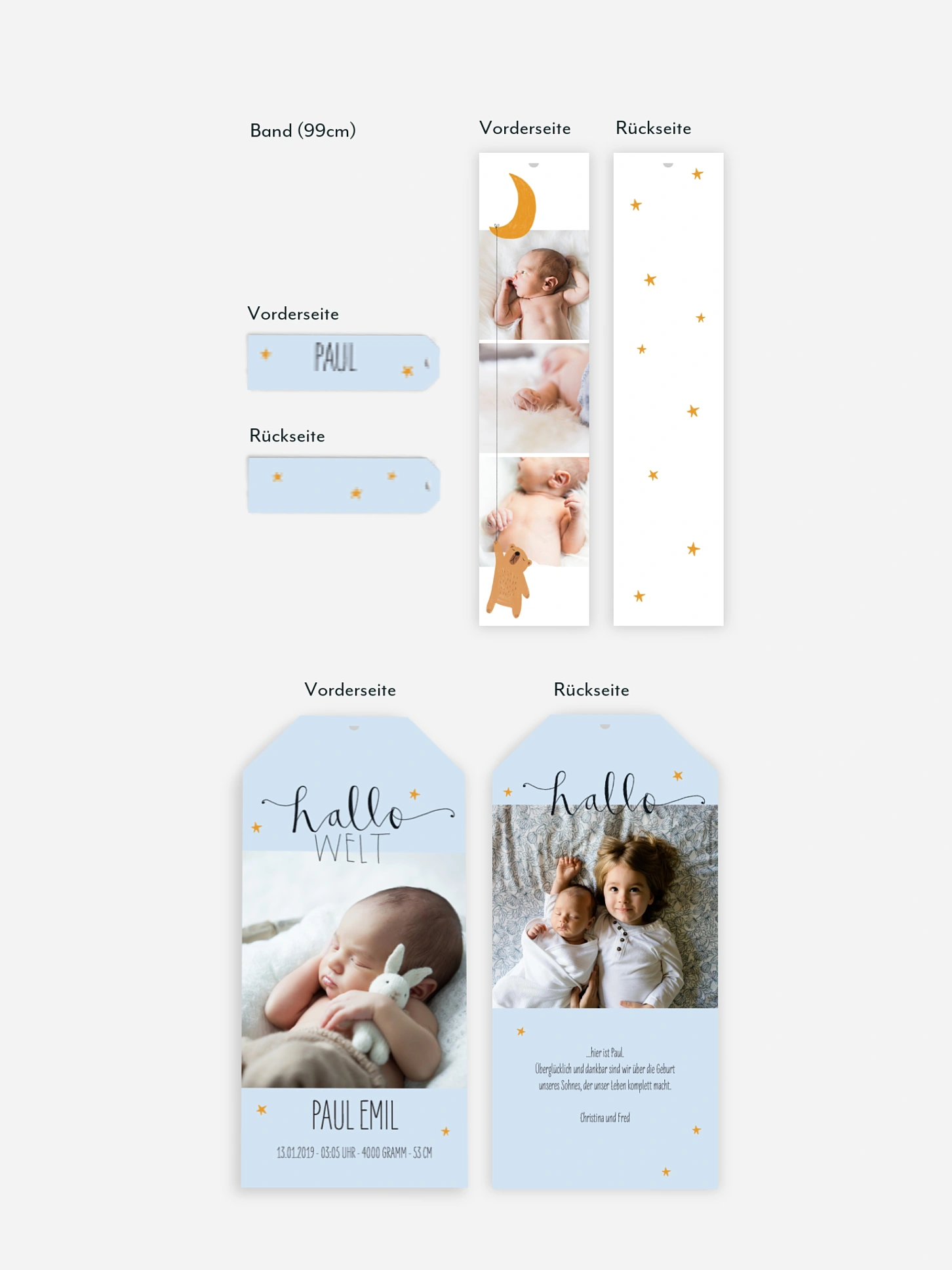Geburtskarte Lovely Lullaby