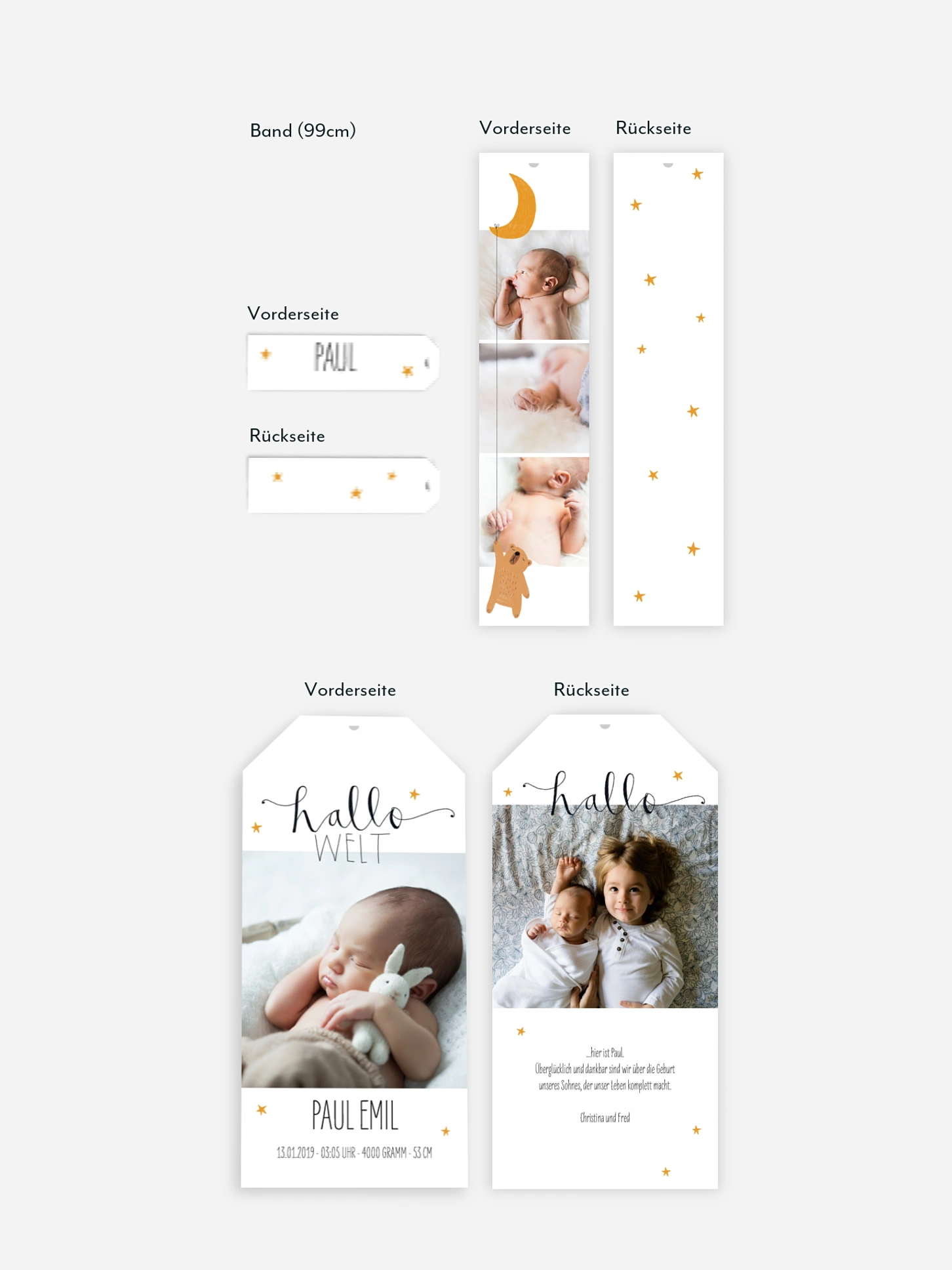 Geburtskarte Lovely Lullaby