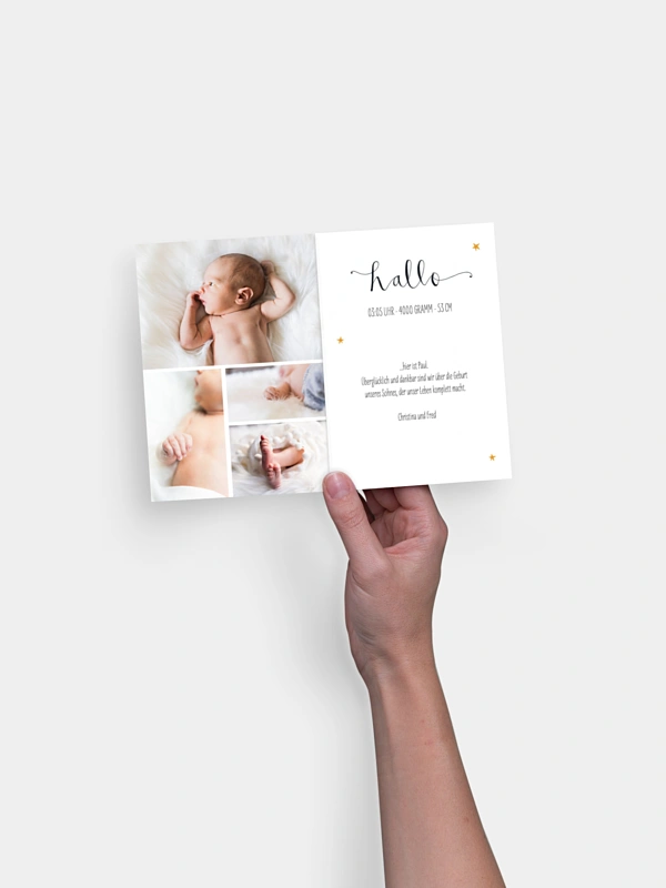 Geburtskarte Lovely Lullaby