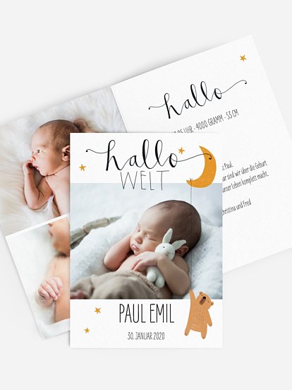 Geburtskarte Lovely Lullaby