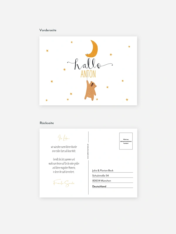 Postkarte Direktversand Lovely Lullaby