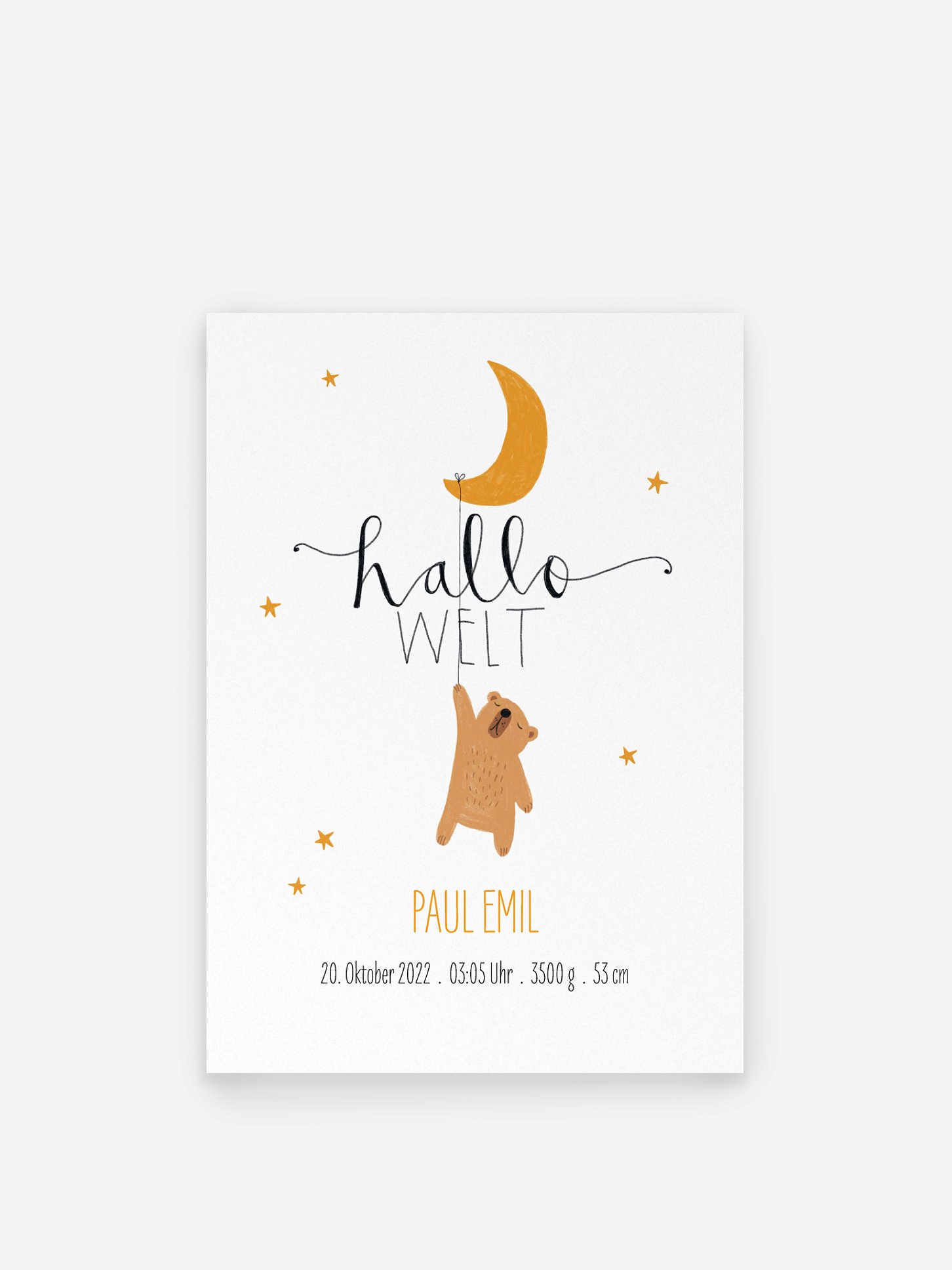 Poster Geburt Lovely Lullaby