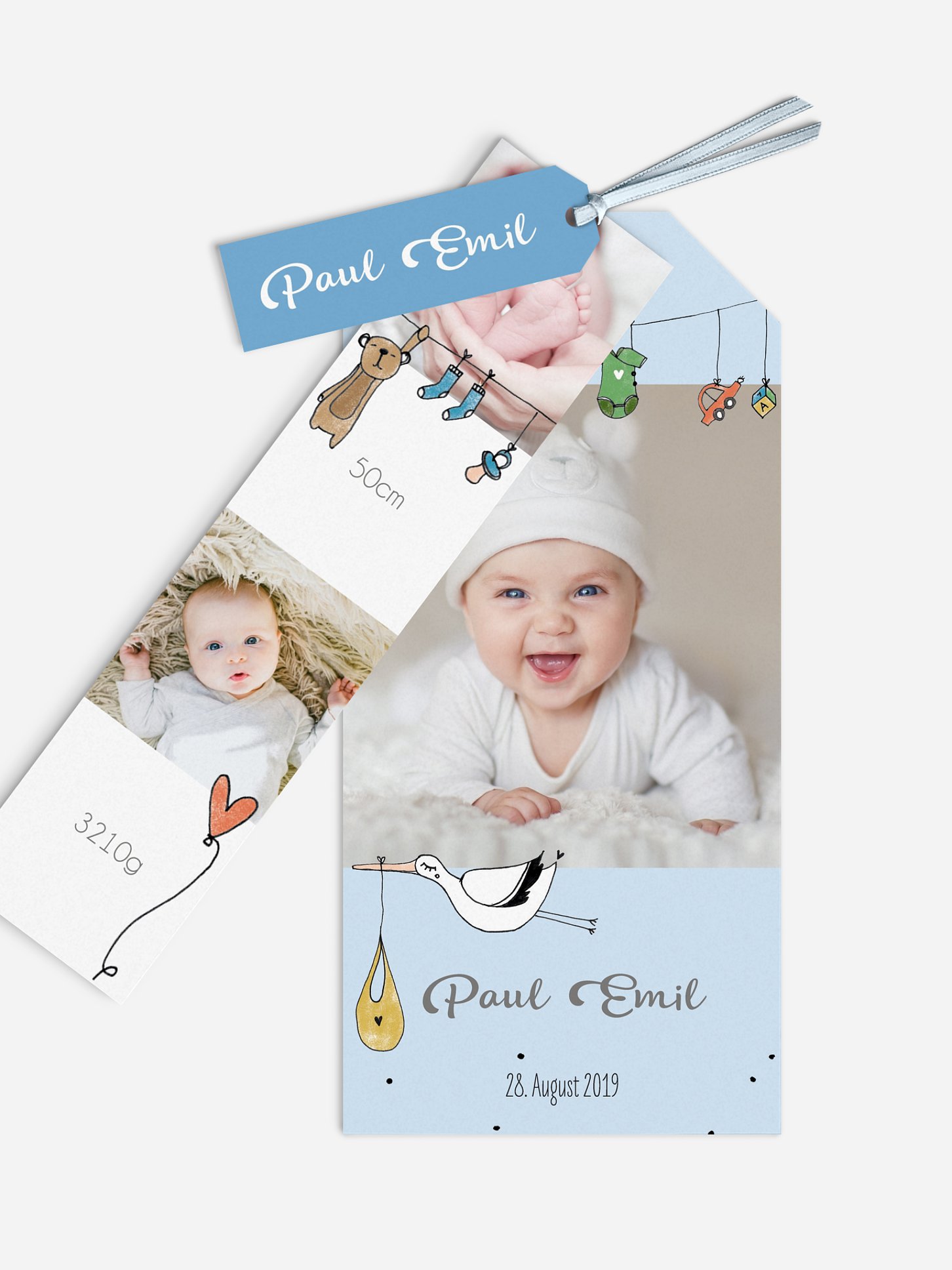 Geburtskarte Unsere kleine Welt
