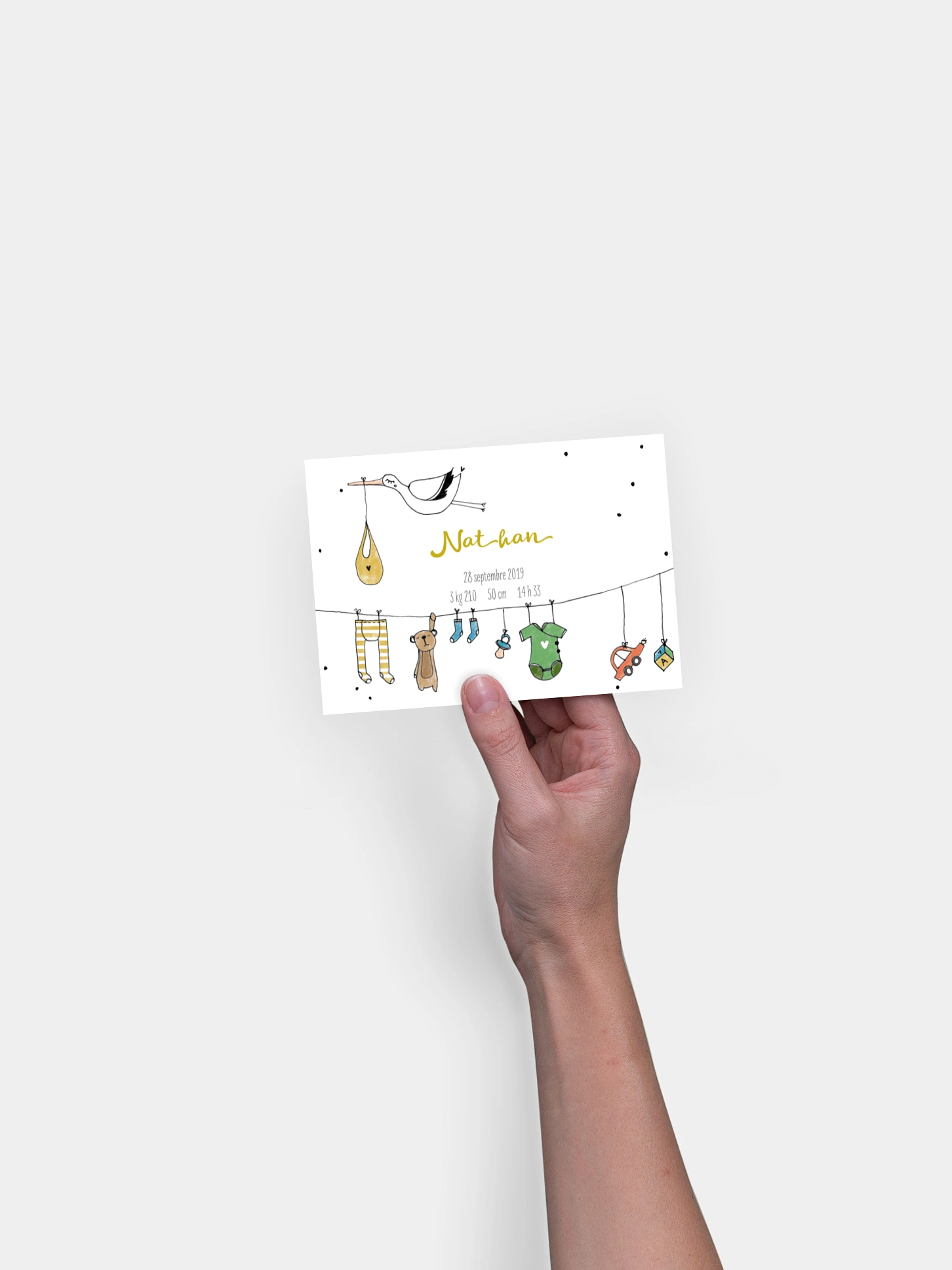 Faire-part naissance Mes petites affaires