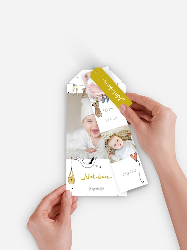 Faire-part naissance Mes petites affaires