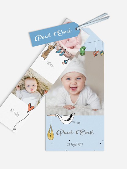 Geburtskarte Unsere kleine Welt