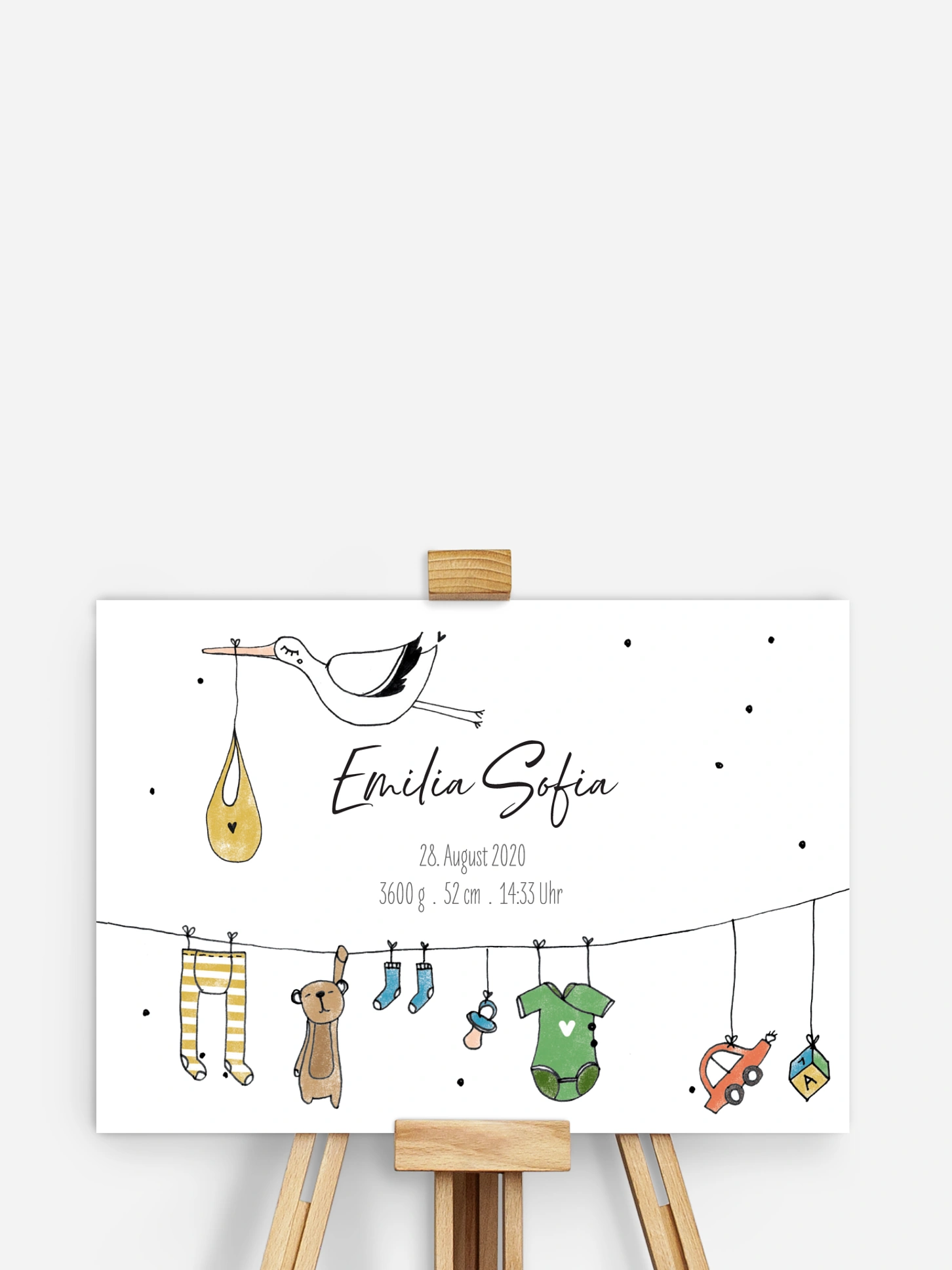 Poster Geburt Unsere kleine Welt