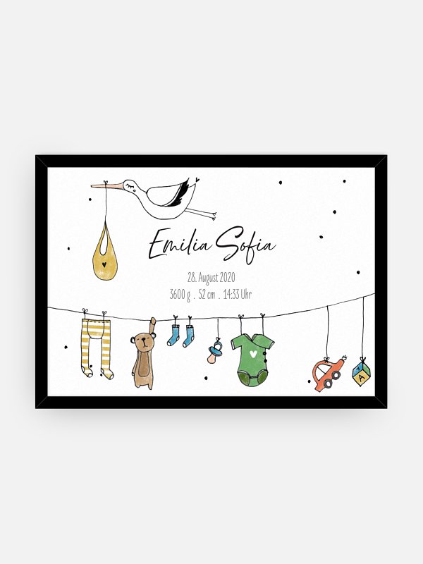 Poster Geburt Unsere kleine Welt