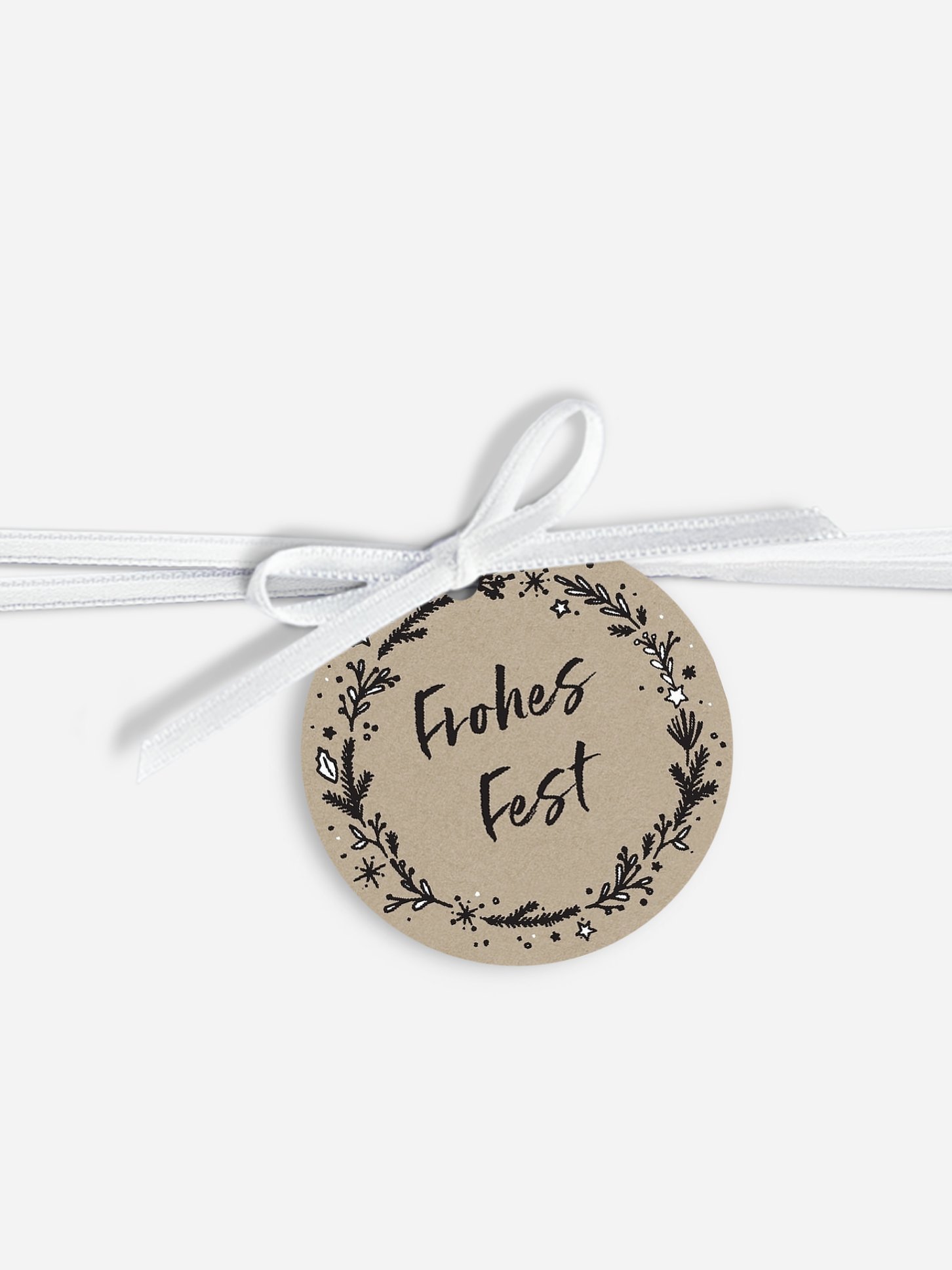 Geschenkeanhänger Adventskranz
