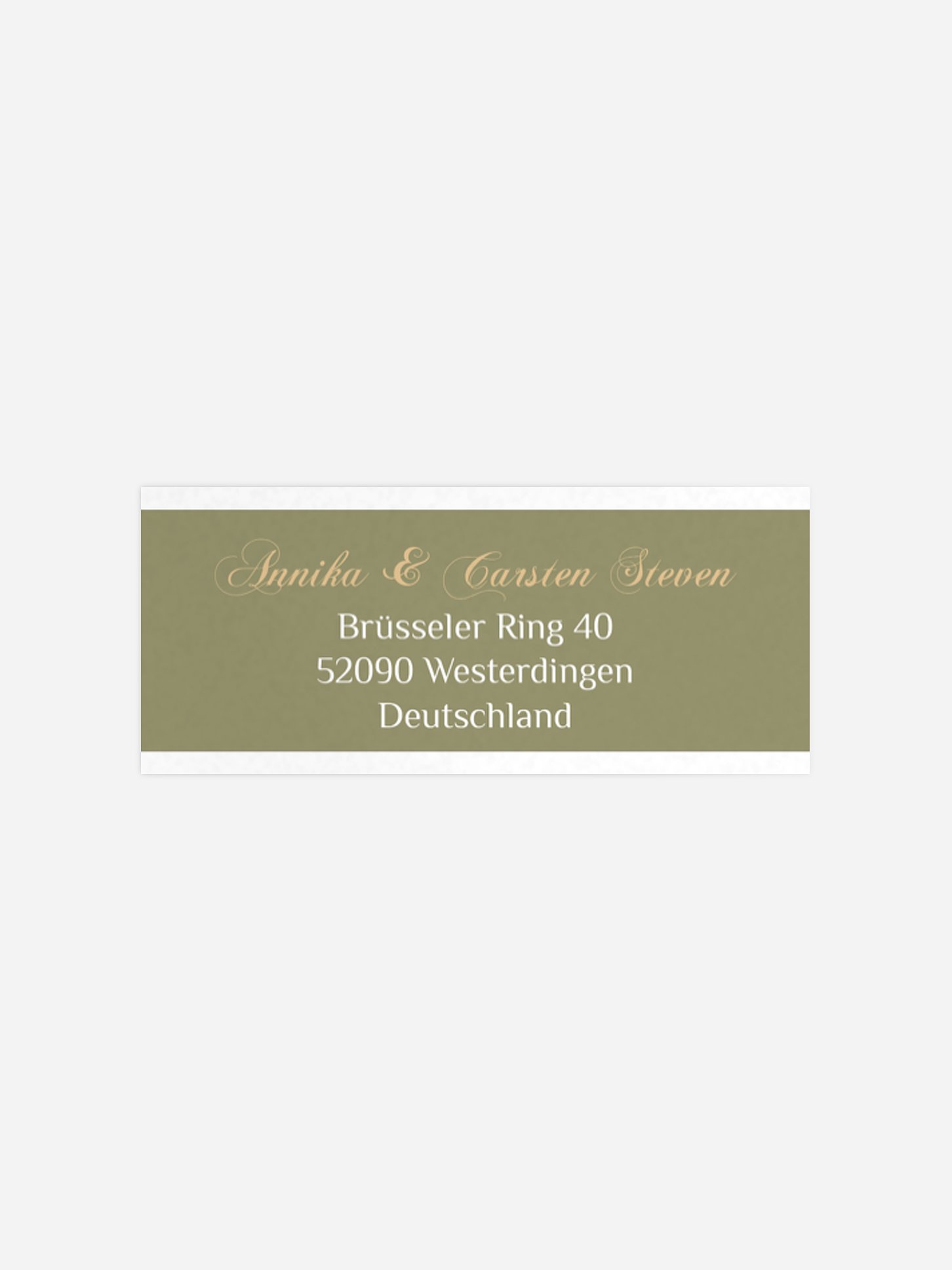 Absenderaufkleber Silberhochzeit Bildreich
