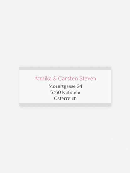 Absenderaufkleber Taufe Bildreich
