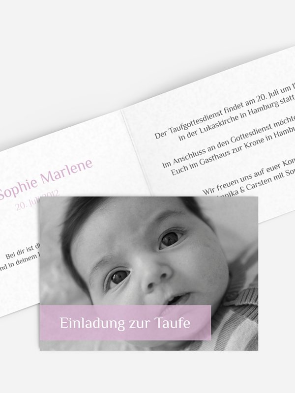 Taufeinladung Bildreich