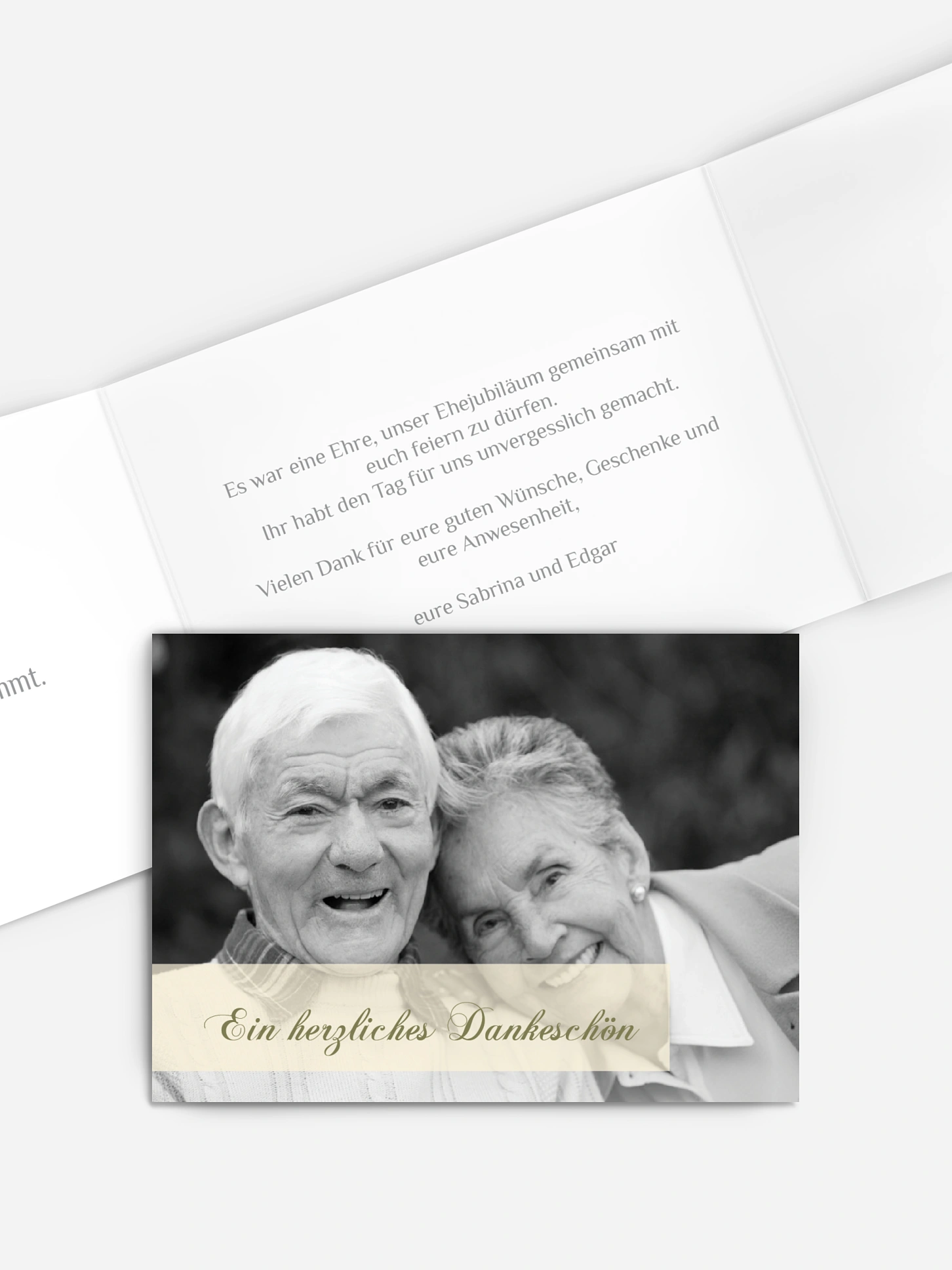 Danksagung zur Goldenen Hochzeit Bildreich