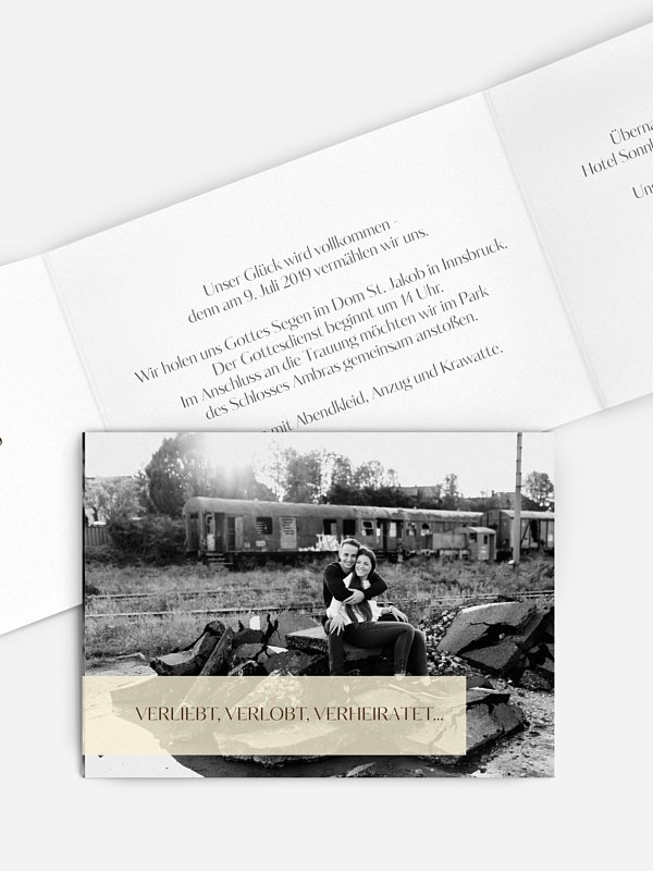 Hochzeitseinladung Bildreich
