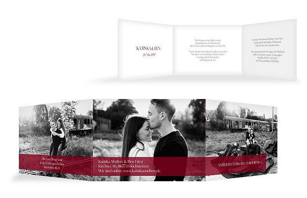 Hochzeitseinladung Bildreich