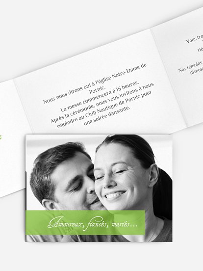 Faire-part mariage Imagé