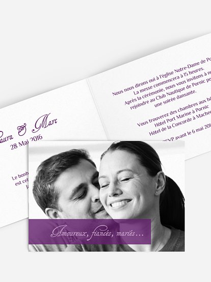 Faire-part mariage Imagé