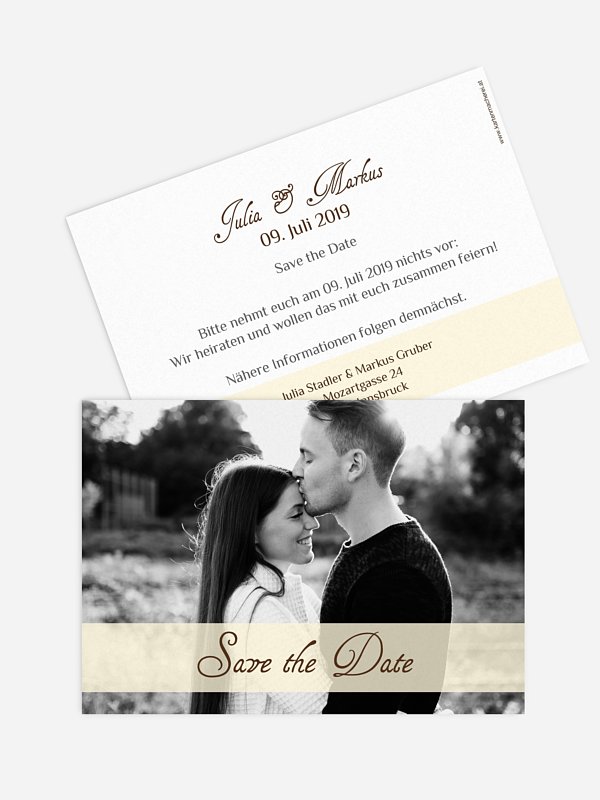 Save-the-Date Karte Bildreich