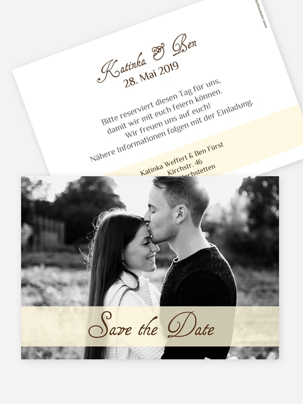 Save-the-Date Karte Bildreich