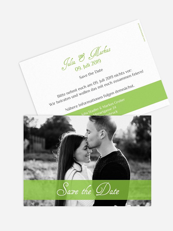 Save-the-Date Karte Bildreich