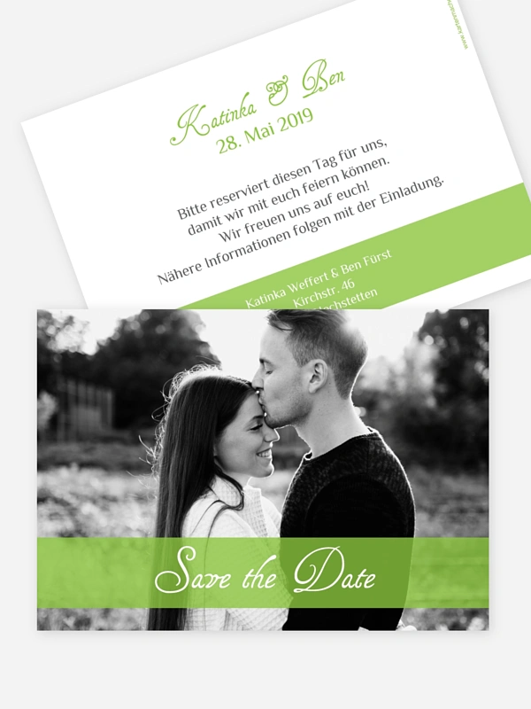 Save-the-Date Karte Bildreich