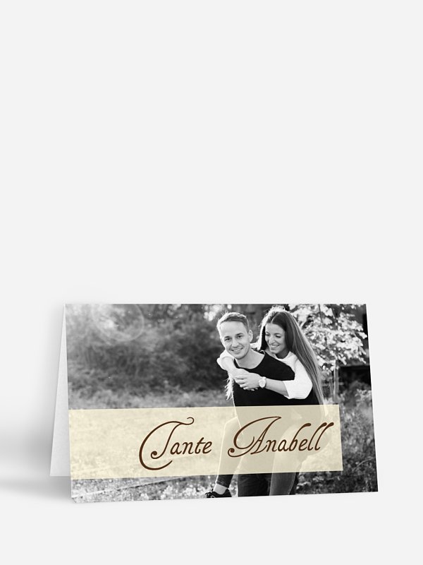 Tischkarte Hochzeit Bildreich
