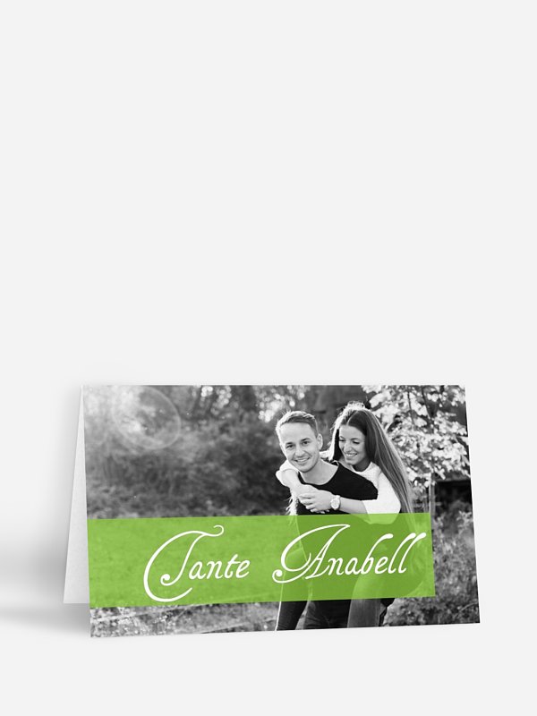 Tischkarte Hochzeit Bildreich