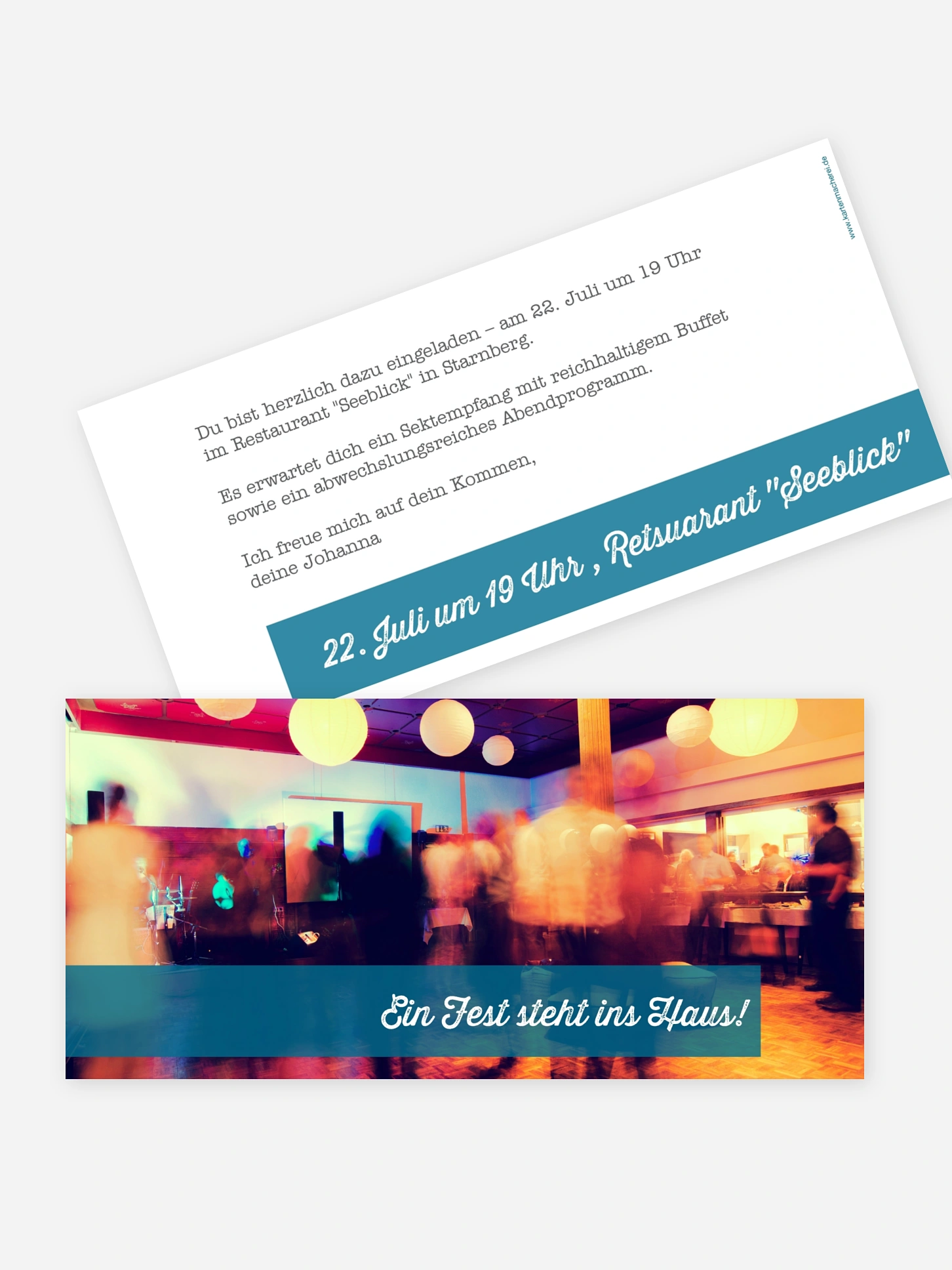 Partyeinladung Bildreich