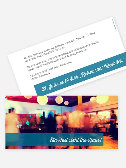 Partyeinladung Bildreich
