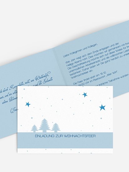 Weihnachtsfeier Winterlandschaft