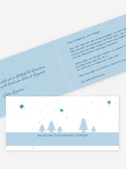 Weihnachtsfeier Winterlandschaft