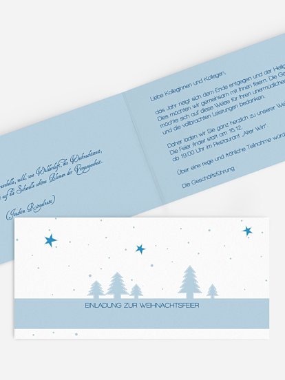 Weihnachtsfeier Winterlandschaft