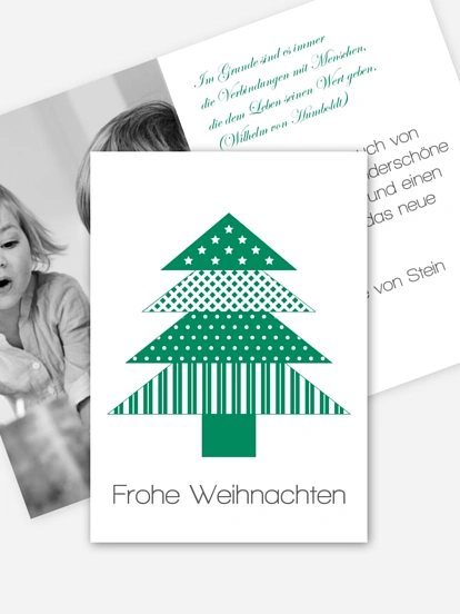 Weihnachtskarte Weihnachtsbaum