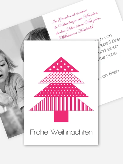 Weihnachtskarte Weihnachtsbaum