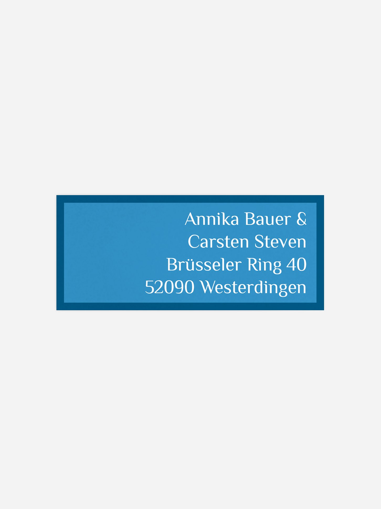 Absenderaufkleber Party Farbklar