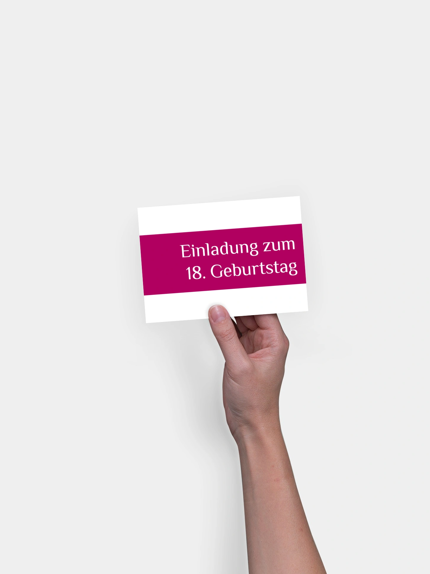 Einladung 18. Geburtstag Farbklar