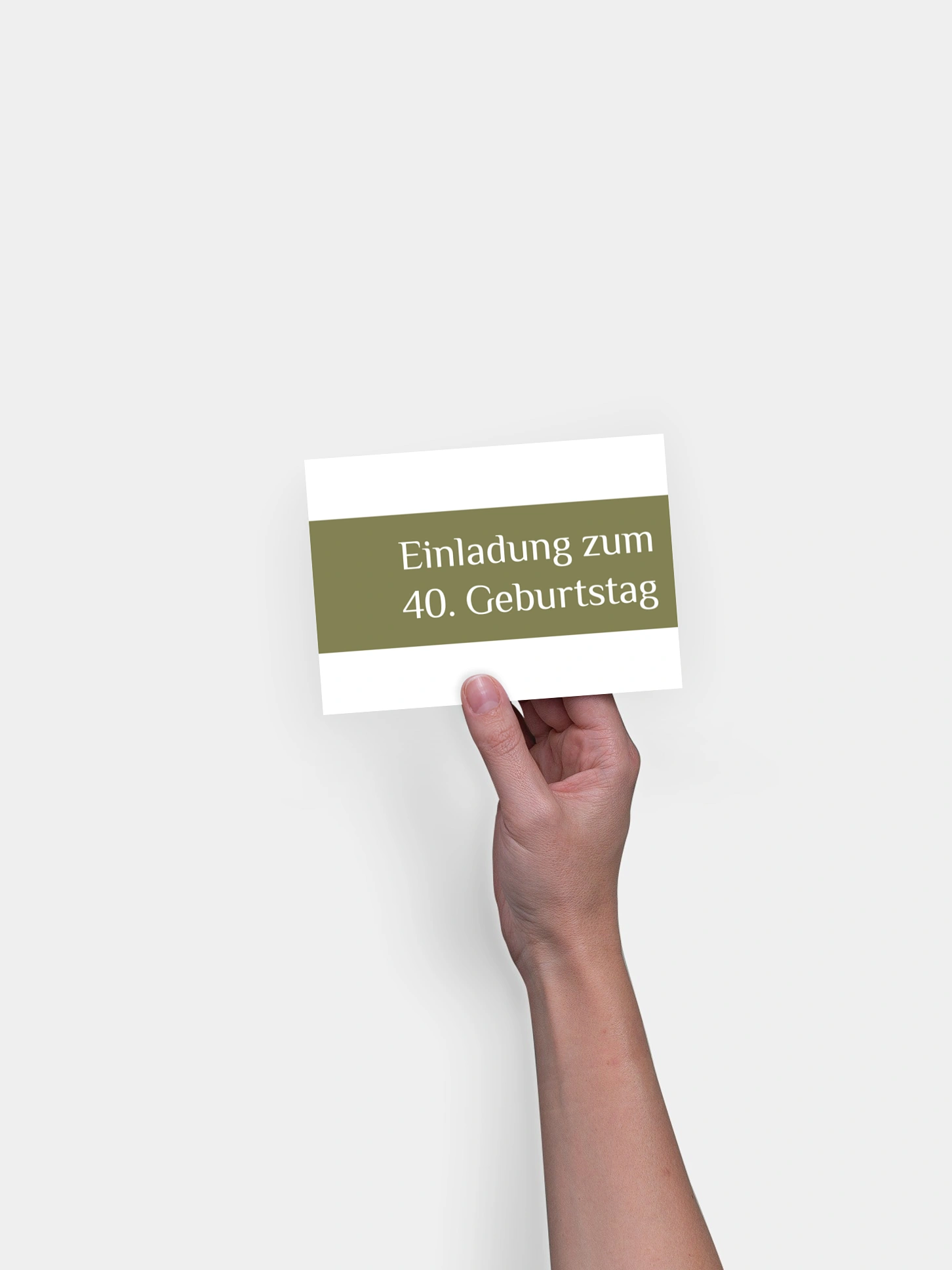 Einladung 40. Geburtstag Farbklar