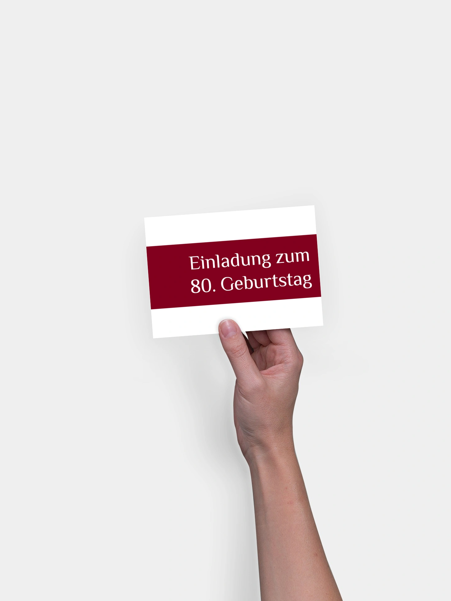 Einladung 80. Geburtstag Farbklar