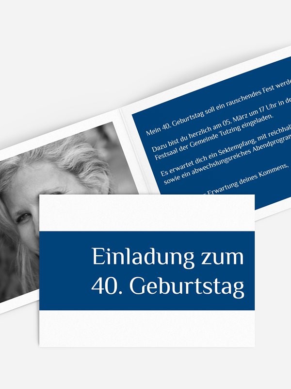Geburtstagseinladung Farbklar