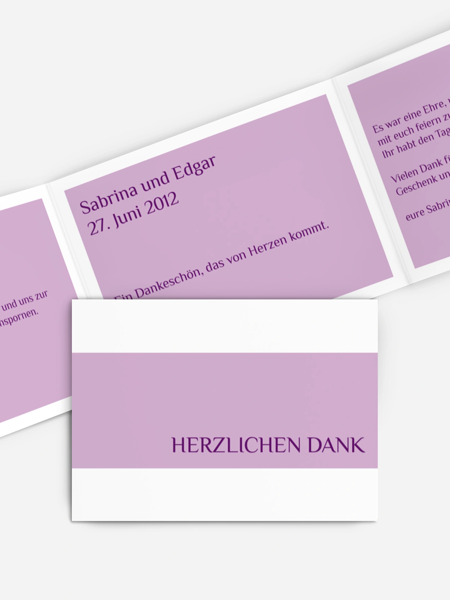 Danksagung zur Goldenen Hochzeit Farbklar