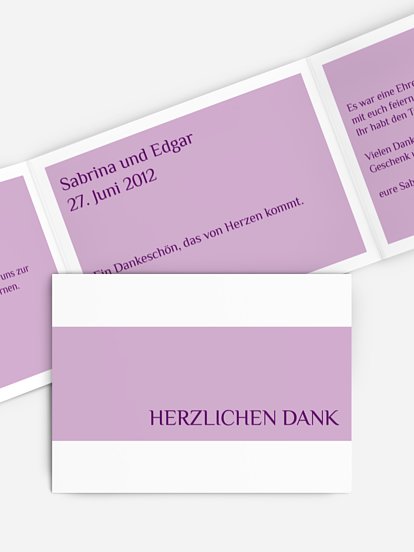 Danksagung zur Goldenen Hochzeit Farbklar