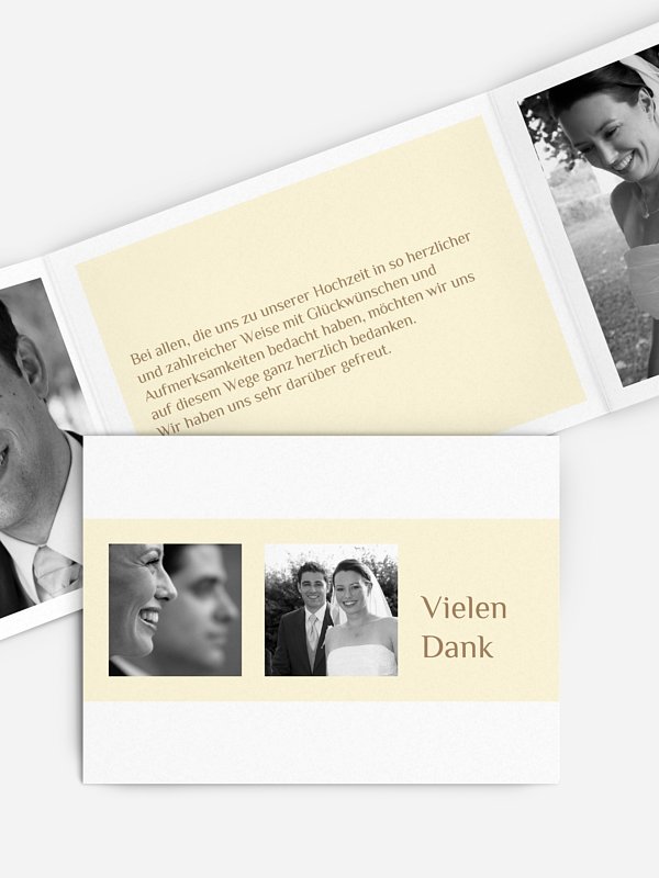 Dankeskarte Hochzeit Farbklar