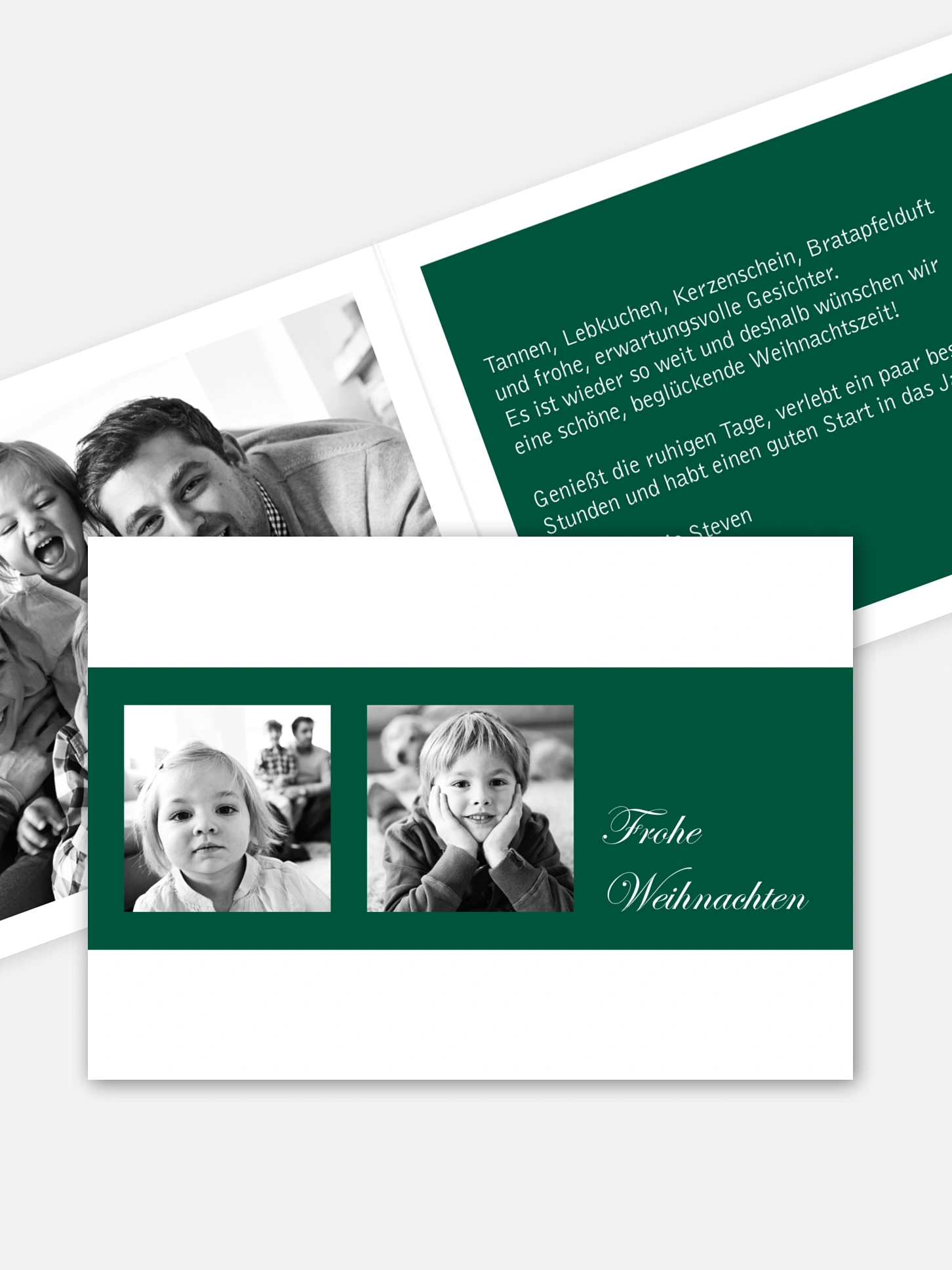 Weihnachtskarte Farbklar