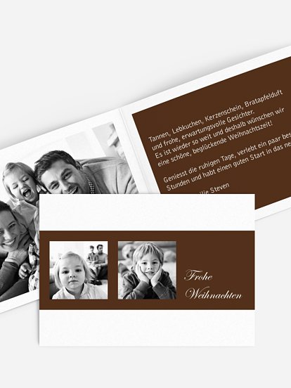 Weihnachtskarte Farbklar