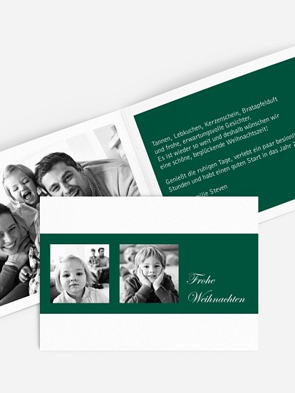 Weihnachtskarte Farbklar