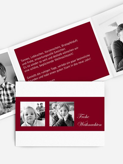 Weihnachtskarte Farbklar