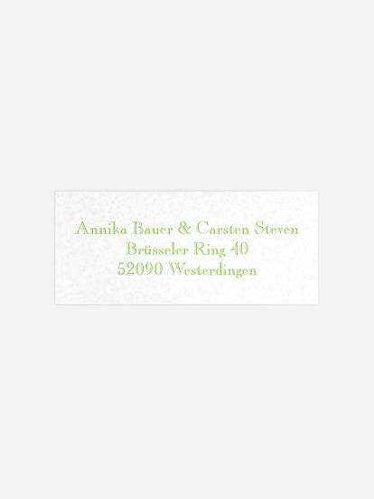 Absenderaufkleber Geburtstag Schriftlich